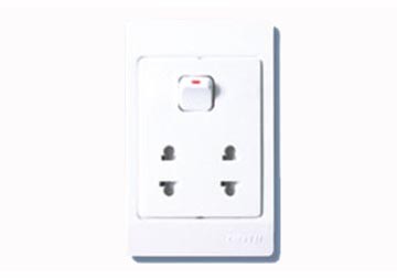 16A Ổ cắm đôi 2 chấu và 1 công tắc 1 chiều ARU2/G 16A Ổ cắm đôi 2 chấu và 1 công tắc 1 chiều ARU2/G