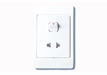 16A Ổ cắm đơn 2 chấu và 1 công tắc 1 chiều ARU /G 16A Ổ cắm đơn 2 chấu và 1 công tắc 1 chiều ARU /G