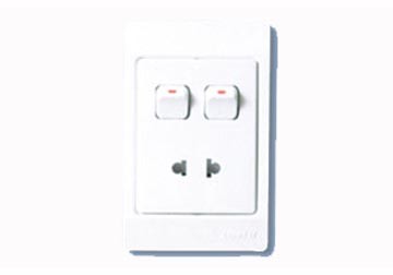 16A Ổ cắm đơn 2 chấu và 2 công tắc 1 chiều ARU /G2 16A Ổ cắm đơn 2 chấu và 2 công tắc 1 chiều ARU /G2