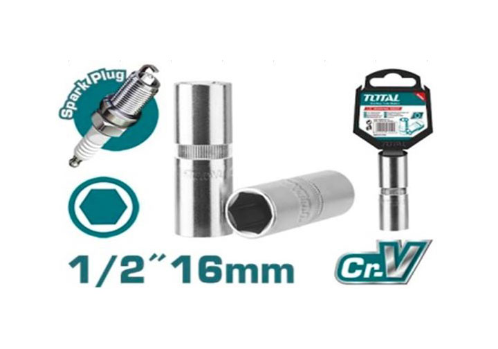 16mm Đầu tuýp lục giác mở bugi xe máy 1/2" Total THSPS12166 16mm Đầu tuýp lục giác mở bugi xe máy 1/2" Total THSPS12166