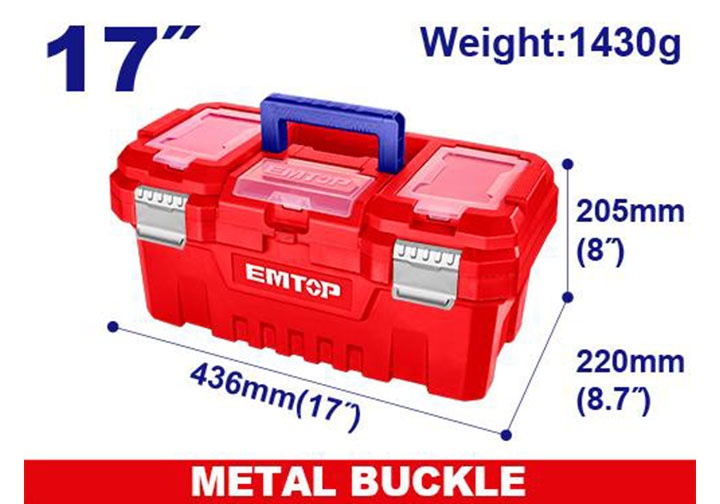 17" Thùng đồ nghề khóa kim loại Emtop EPBX1702