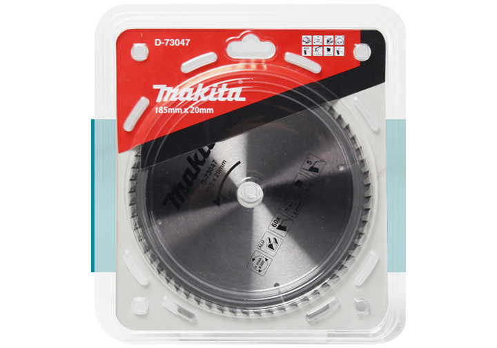 185X20X60T Lưỡi cưa hợp kim cắt nhôm Makita D-73047 185X20X60T Lưỡi cưa hợp kim cắt nhôm Makita D-73047
