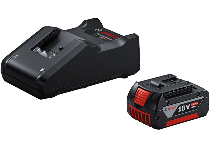 18V Bộ đế sạc và pin 4.0Ah (1 pin 1 sạc) Bosch 1600A039YL