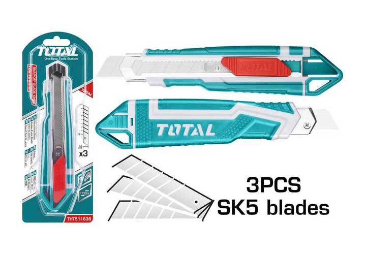 18x100mm Dao rọc giấy Total THT511836 18x100mm Dao rọc giấy Total THT511836