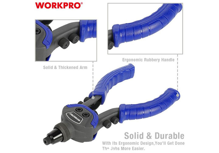2.4-6.4mm Kìm rút đinh rive Workpro WP225003 2.4-6.4mm Kìm rút đinh rive Workpro WP225003