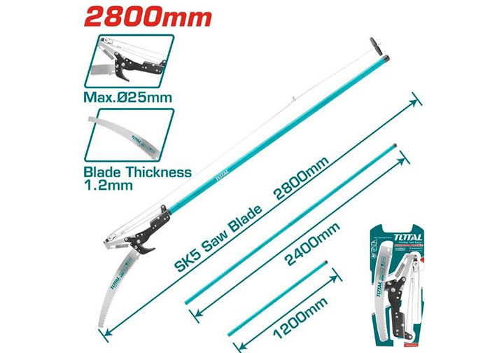 2.8m Cưa cắt cành trên cao Total THEPS25281 2.8m Cưa cắt cành trên cao Total THEPS25281