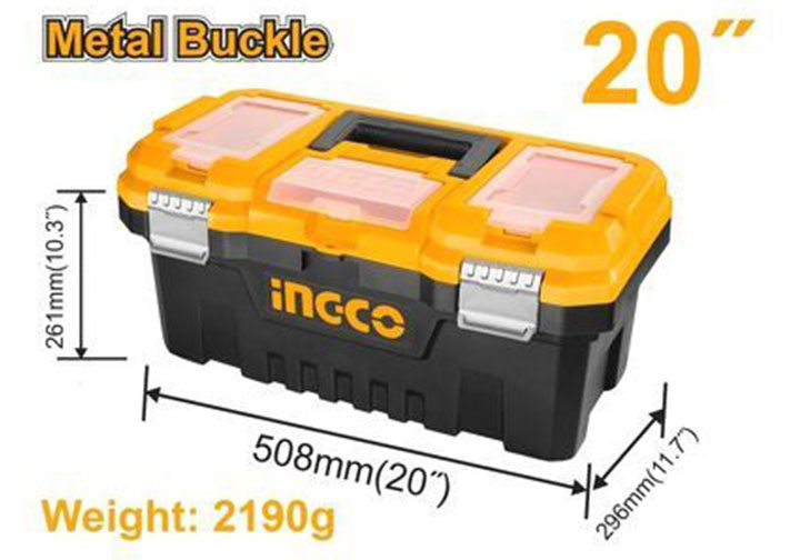 20" Thùng đựng đồ nghề khóa kim loại Ingco PBX2002 20" Thùng đựng đồ nghề khóa kim loại Ingco PBX2002