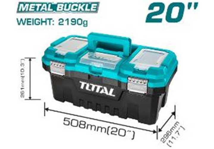 20" Thùng đựng đồ nghề khóa kim loại Total TPBX0202 20" Thùng đựng đồ nghề khóa kim loại Total TPBX0202