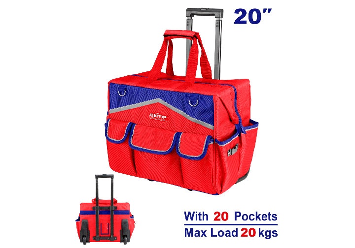 20" Túi đựng đồ nghề có bánh xe kéo Emtop EHRRTB2013