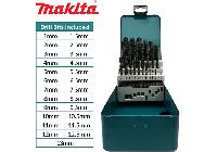 1-13mm Bộ mũi khoan kim loại HSS-R 25 chi tiết Makita D-54097 (Bỏ mẫu)
