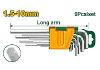 1.5-10mm Bộ lục giác đầu bằng (loại trung) 9 chi tiết Jadever JDHK1291