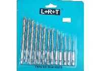 1.5-6.5mm Bộ mũi khoan sắt đuôi lục giác 13 chi tiết L+R+T