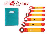 10-19mm Bộ cờ lê vòng tự động cách điện 6 chi tiết Total THKISPA0603