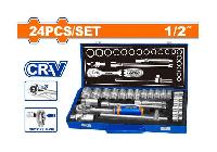 1/2" Bộ tuýp 10-32mm 24 chi tiết Wadfow WST2L24