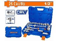 1/2" Bộ tuýp 10-32mm 25 chi tiết Wadfow WST2D25