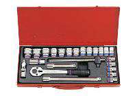 1/2" Bộ tuýp 10-32mm 24 chi tiết hệ mét Kingtony 4028MR