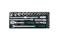 1/2" Bộ tuýp hệ mét 25 món (tuýp 6 cạnh) Toptul GCAT2507