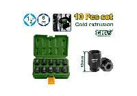 1/2" Bộ tuýp đen 10-24mm (dài 40mm) Jadever JDMS1D01