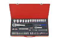 1/4" + 1/2" bộ tuýp 58 chi tiết hệ mét Kingtony 7558MR