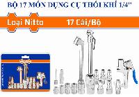 1/4" Bộ dụng cụ thổi khí 17 chi tiết Wadfow WQP9423