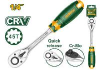 1/4" Cần siết đầu tuýp 45 răng Jadever JDRW1214