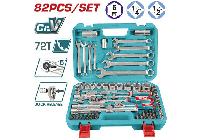 1/4" và 1/2" Bộ tuýp 82 chi tiết Total THT421802