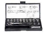 1/4 và 3/8" Bộ tuýp 14 chi tiết Makita B-65595