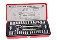 1/4 và 3/8" Bộ tuýp 37 chi tiết hệ mét và inch Stanley 89-518