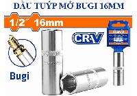 16mm Đầu tuýp mở bugi 1/2" Wadfow WSC4216