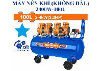 2400W (3.2HP) Máy nén khí không dầu 100 lít Wadfow WAP2R41