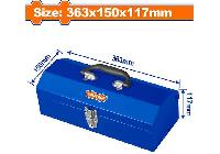 363x150x117mm Thùng đựng đồ nghề bằng sắt Wadfow WTB8A11
