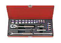 3/8” bộ tuýp 22 chi tiết hệ mét Kingtony 3523MR