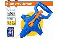 50mx12.5mm Thước cuộn sợi thủy tinh hệ inch và mét Wadfow WMT2550