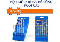 6-12mm Bộ mũi khoan bê tông đuôi gài SDS 6 chi tiết Wadfow WHD6B06