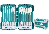 6-30mm Bộ mũi khoan gỗ đầu dẹp 12 chi tiết Total TACSDL1201