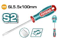 6.5x125mm Tuốc nơ vít dẹp Total TSDSL6125