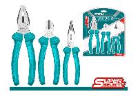 Bộ 3 kìm điện, kìm cắt và kìm mũi nhọn Total THT1K0311