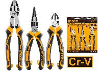 Bộ 3 kìm răng, cắt và nhọn cao cấp INGCO HKHLPS2832