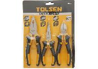 Bộ kìm điện, kìm nhọn, kìm cắt 3 chi tiết Tolsen 10400