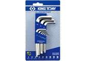 1.5-10mm Bộ lục giác 9 chi tiết ngắn đầu bằng Kingtony 20219MR