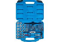 M3-M12 Bộ taro và bàn ren hệ mét 39 chi tiết Kingtony 12939MQ1