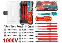 Bộ tuốc nơ vít cách điện 10 chi tiết Total THTIS5106