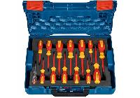 Bộ tuốc nơ vít cách điện 1000V 14 chi tiết Bosch 1600A02NF9