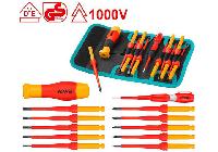 Bộ tuốc nơ vít cách điện 12 chi tiết Total THKISD1201