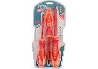 Bộ tuốc nơ vít cách điện 3 chi tiết Total THTIS036