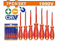 Bộ tuốc nơ vít cách điện 7 chi tiết Wadfow WSS7407