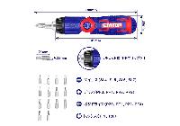 Bộ tuốc nơ vít đa năng 15 chi tiết Emtop ESDRH1502