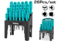 Bộ tuốc nơ vít đa năng 26 chi tiết Total THTDC252601
