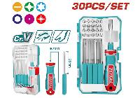 Bộ tuốc nơ vít đa năng 30 chi tiết Total TACSD30306