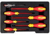 Bộ tuốc nơ vít đầu sao cách điện 1000V 7 chi tiết Bosch 1600A02NF8